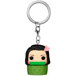 Брелок Funko POP! Pocket keychain. Demon Slayer: Nezuko Kamado in Basket