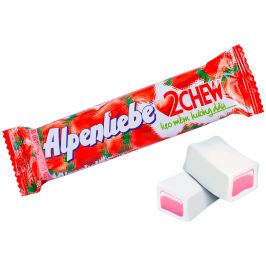 Жевательные конфеты ALPENLIEBE 2 CHEW со вкусом клубники