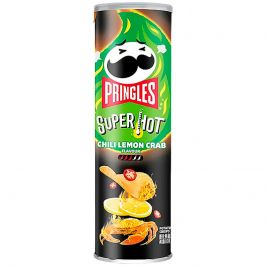 Чипсы PRINGLES со вкусом лимона и краба (острые)