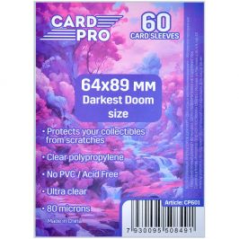 Протекторы Card-Pro PREMIUM прозрачные (60 шт., 64x89 мм)