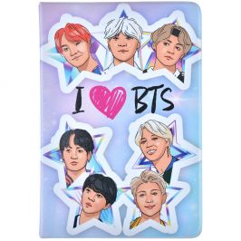 Обложка для паспорта I love BTS