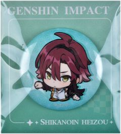 Значок Genshin Impact. Chibi Expressions: Shikanoin Heizou