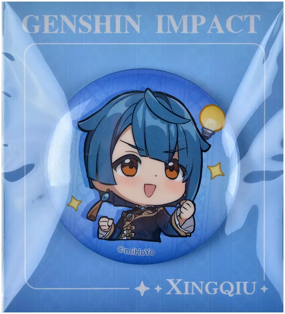 Значок Genshin Impact. Chibi Expressions: Xingqiu | Купить настольную игру  в магазинах ORAORA